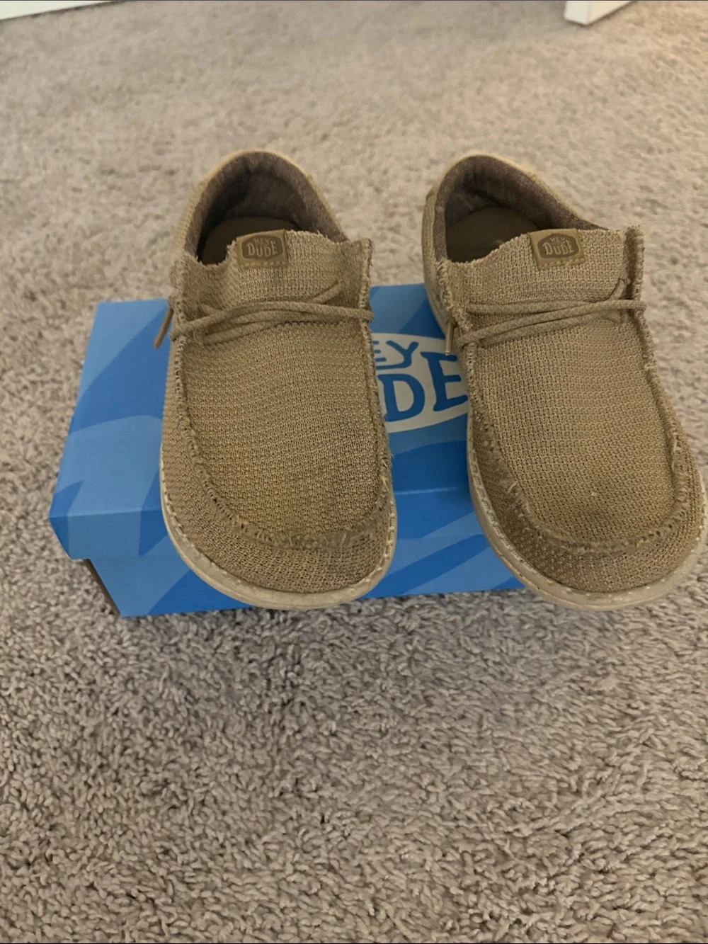 Hey Dude Wally Youth Sport Mesh Tan/White